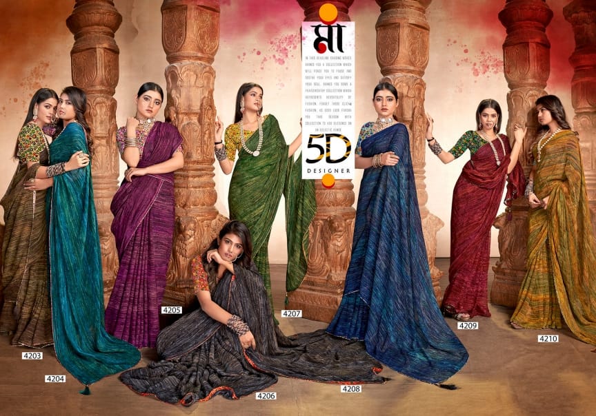 Shivasa By 5D Designer 4203-4210 Daily Wear Sarees Catalog